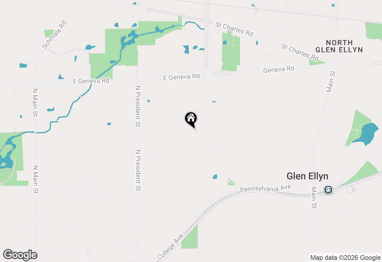 Map of 1603 Ashton Court, Wheaton, IL 60187