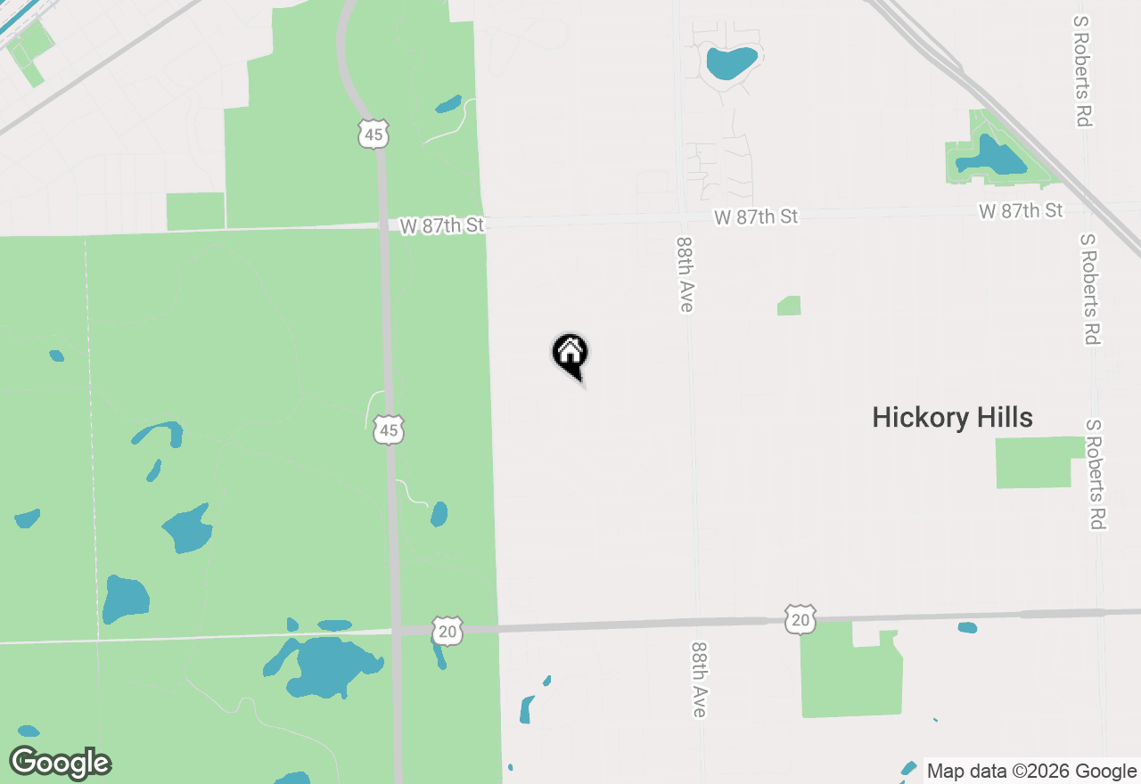 Map of 9018 Forest Lane E, Hickory Hills, IL 60457
