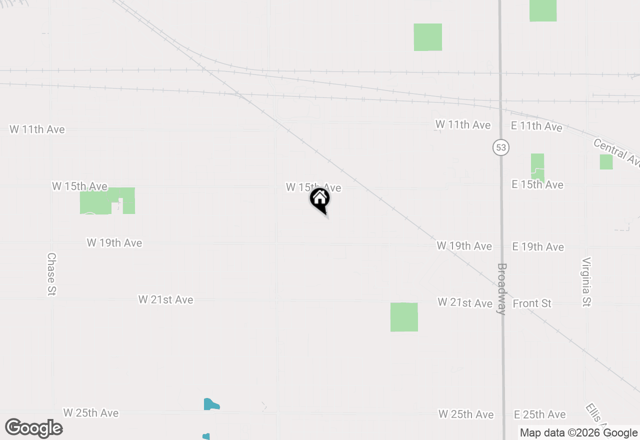 Map of 1241 W 17th Avenue, Gary, IN 46407