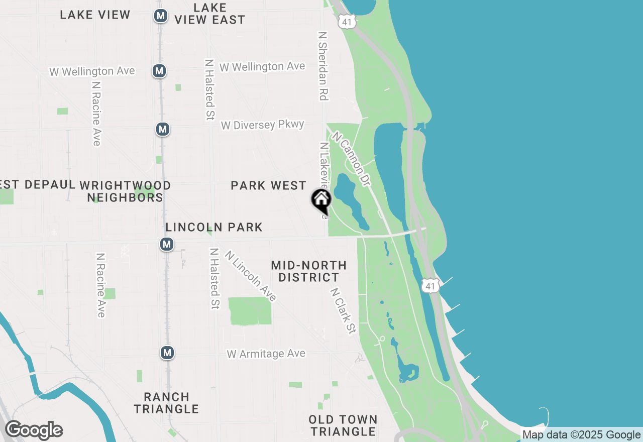 Map of 2440 N Lakeview Avenue #14E, Chicago, IL 60614