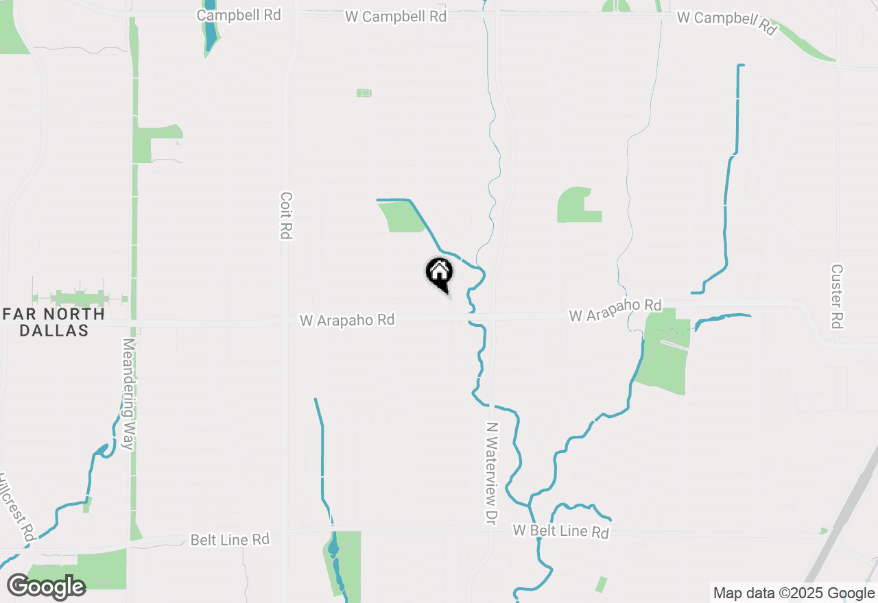 Map of 1214 Cherokee Drive, Richardson, TX 75080