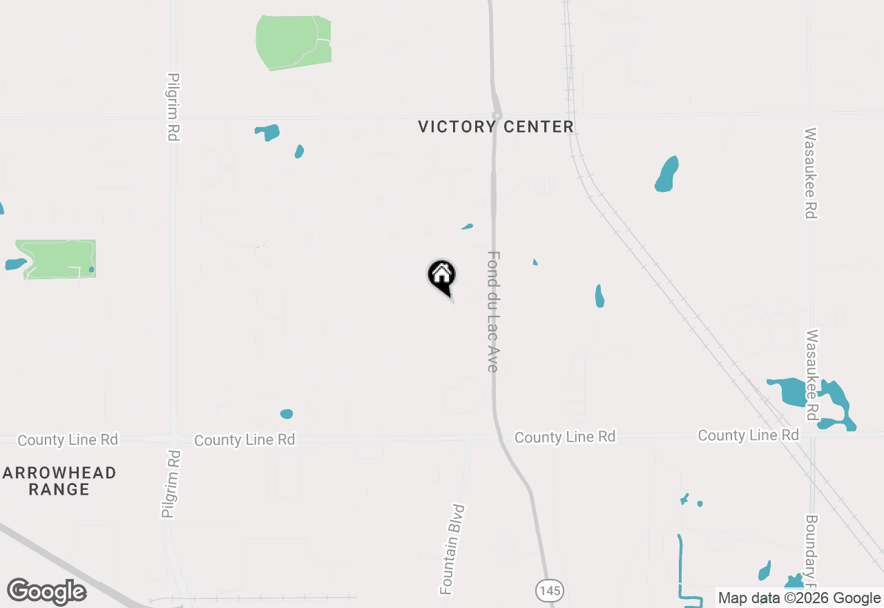 Map of W142N9935 Amber Dr, Germantown, WI 53022