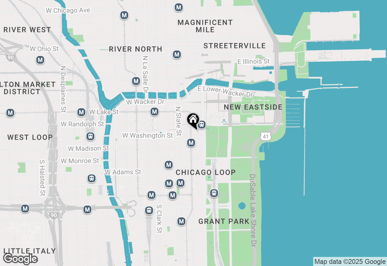 Map of 111 N Wabash Avenue #1722, Chicago, IL 60602