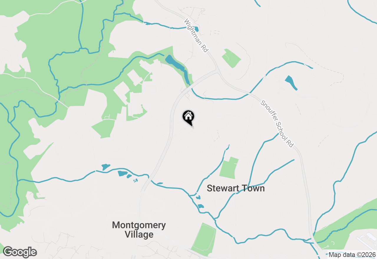 Map of 9506 Duffer Way, Montgomery Village, MD 20886