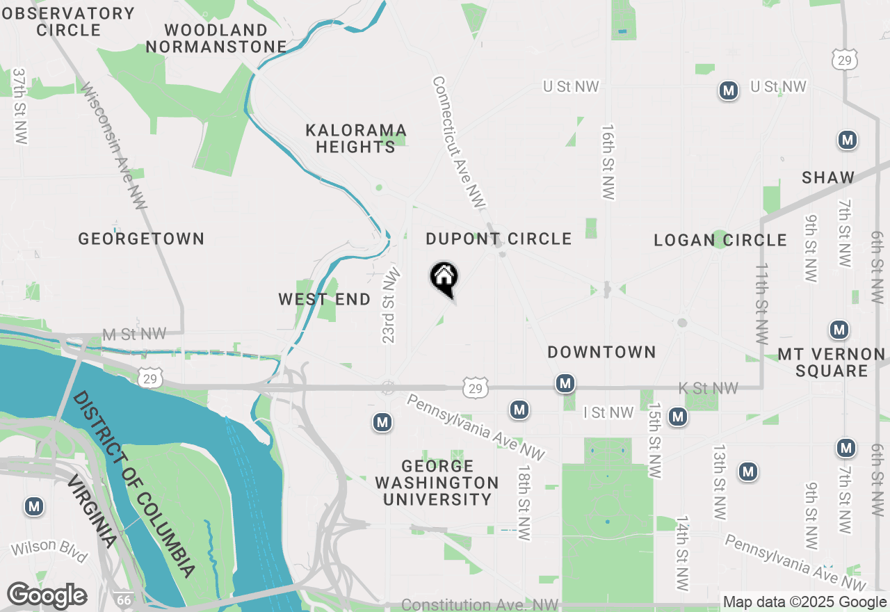 Map of 1260 21st Street Nw #212, Washington, DC 20036