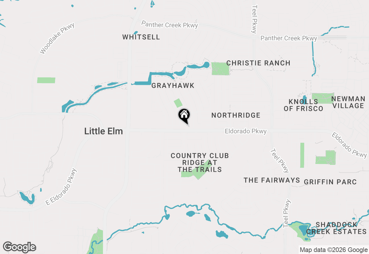 Map of 1471 Tree Top Drive, Frisco, TX 75033