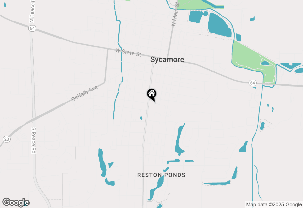 Map of 708 Somonauk Street, Sycamore, IL 60178