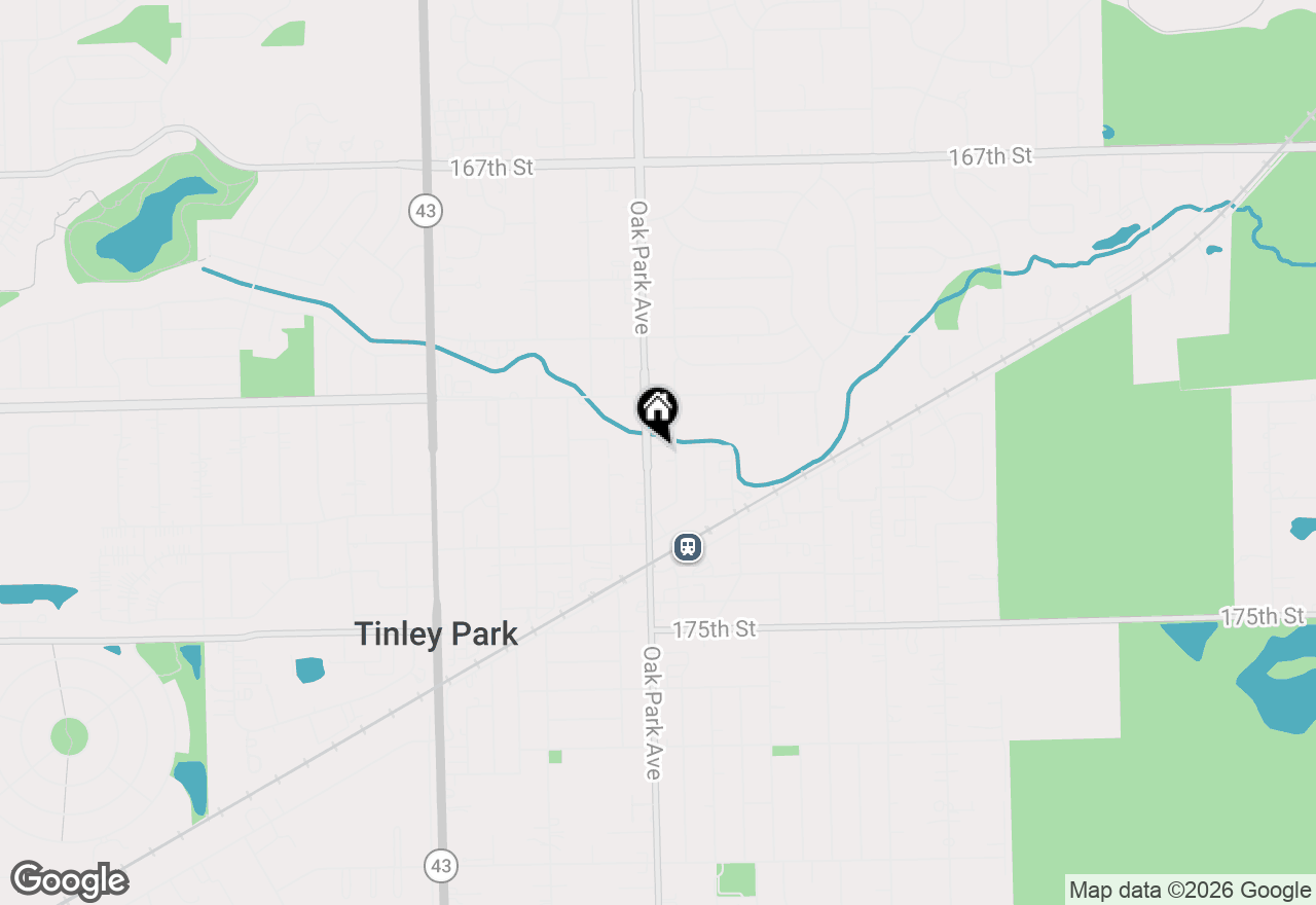 Map of 17201 Oak Park Avenue, Tinley Park, IL 60477