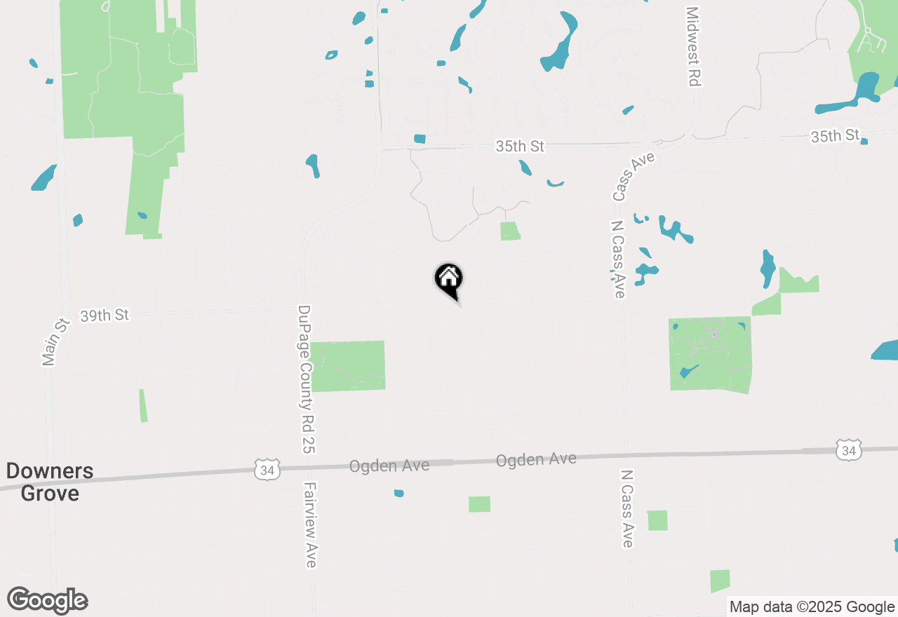 Map of 21 39th Street, Downers Grove, IL 60515