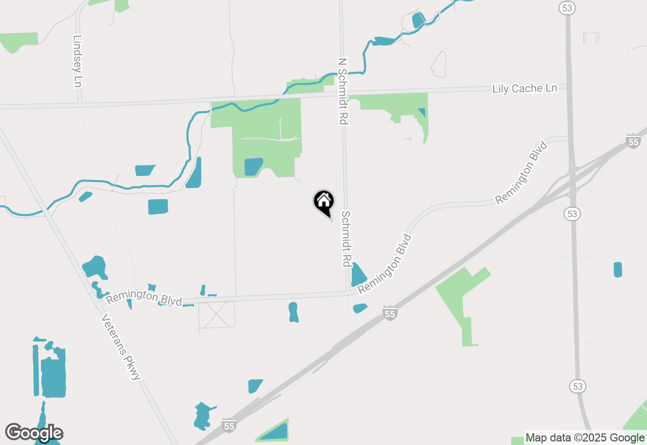 Map of 531 Hillcrest Drive, Bolingbrook, IL 60440