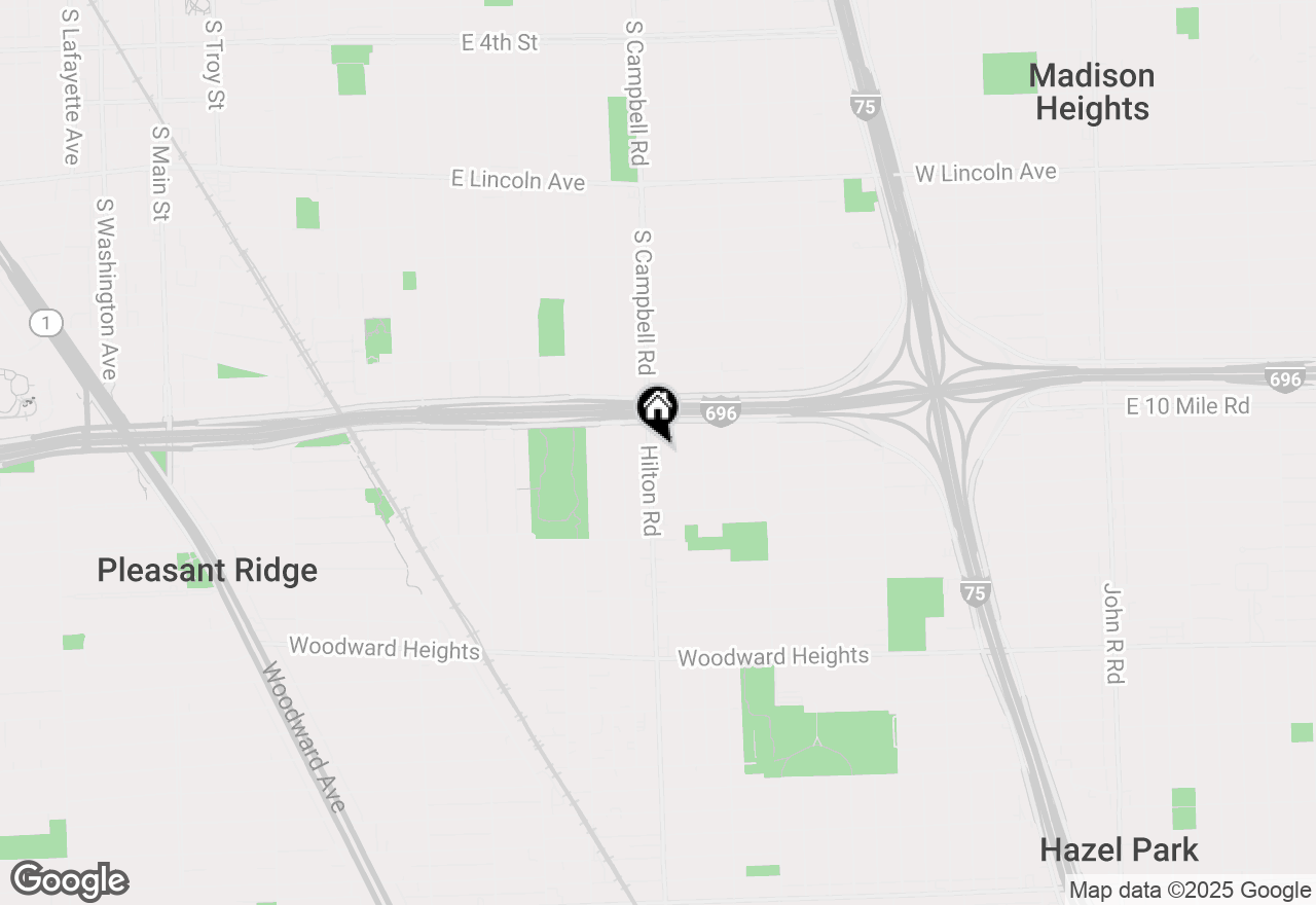 Map of 3280 Hilton Road, Ferndale, MI 48220