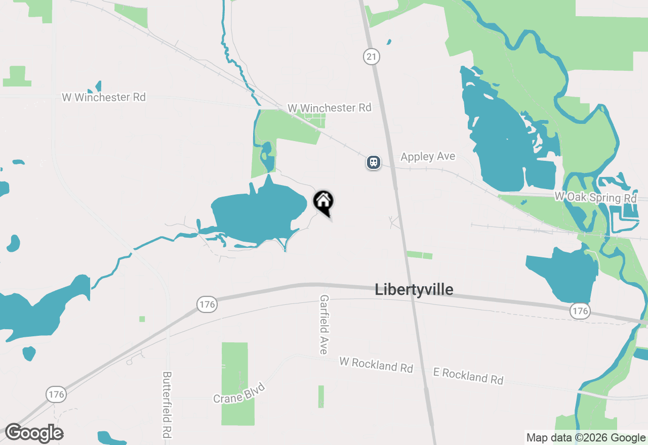 Map of 412 Laurel Avenue, Libertyville, IL 60048