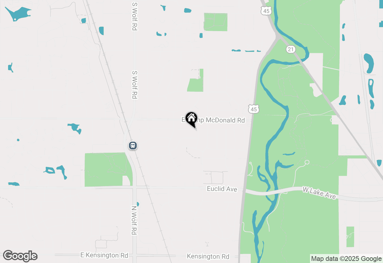 Map of 1819 E Wood Lane, Mount Prospect, IL 60056