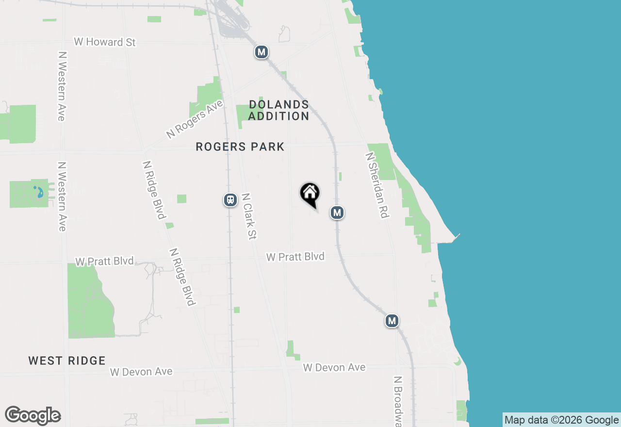 Map of 6954 N Greenview Avenue #305, Chicago, IL 60626