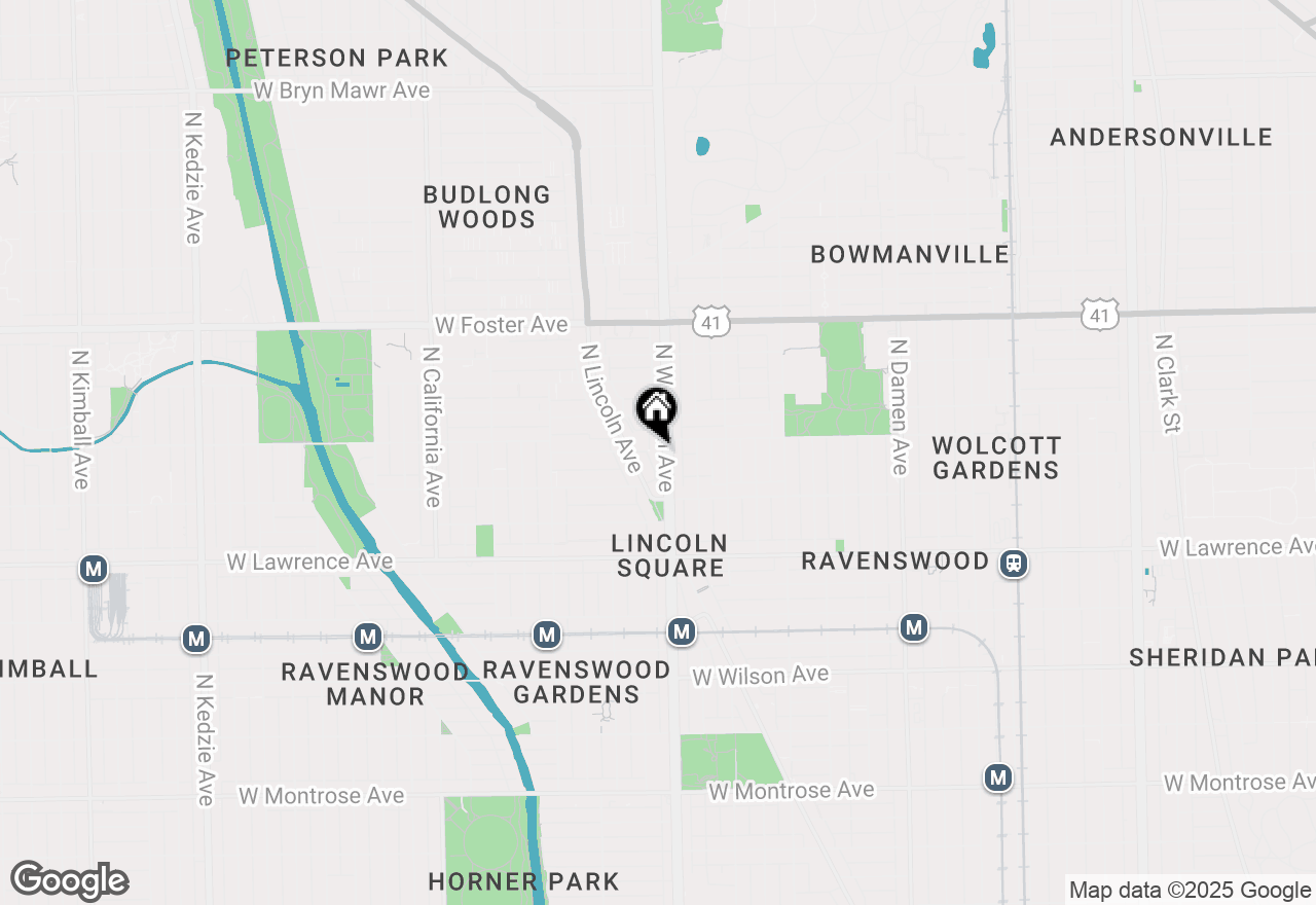 Map of 4950 N Western Avenue #PH2, Chicago, IL 60625