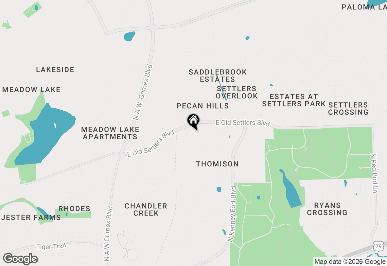 Map of 1955 Settlers Glen Dr #4603, Round Rock, TX 78665