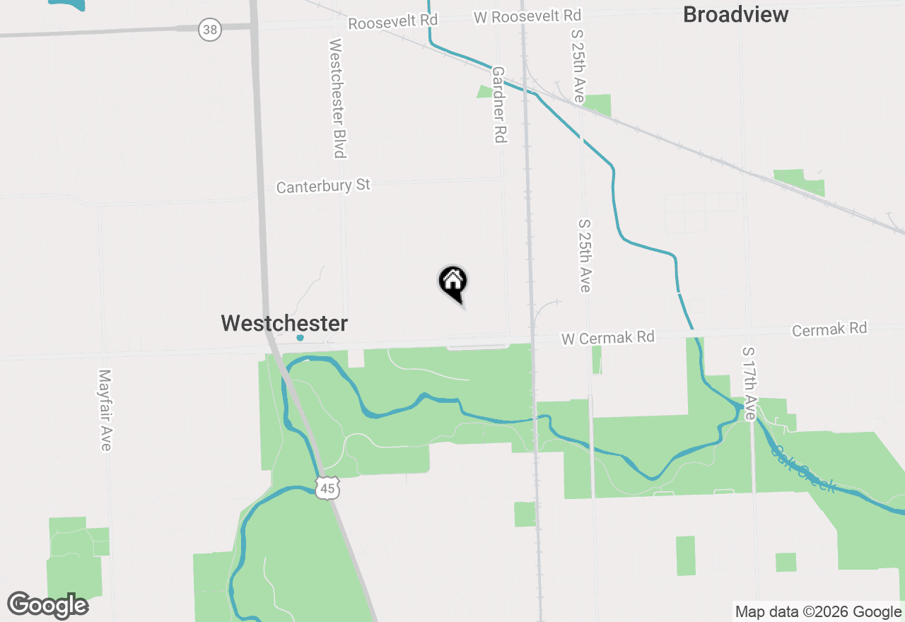 Map of 2109 Norfolk Avenue, Westchester, IL 60154