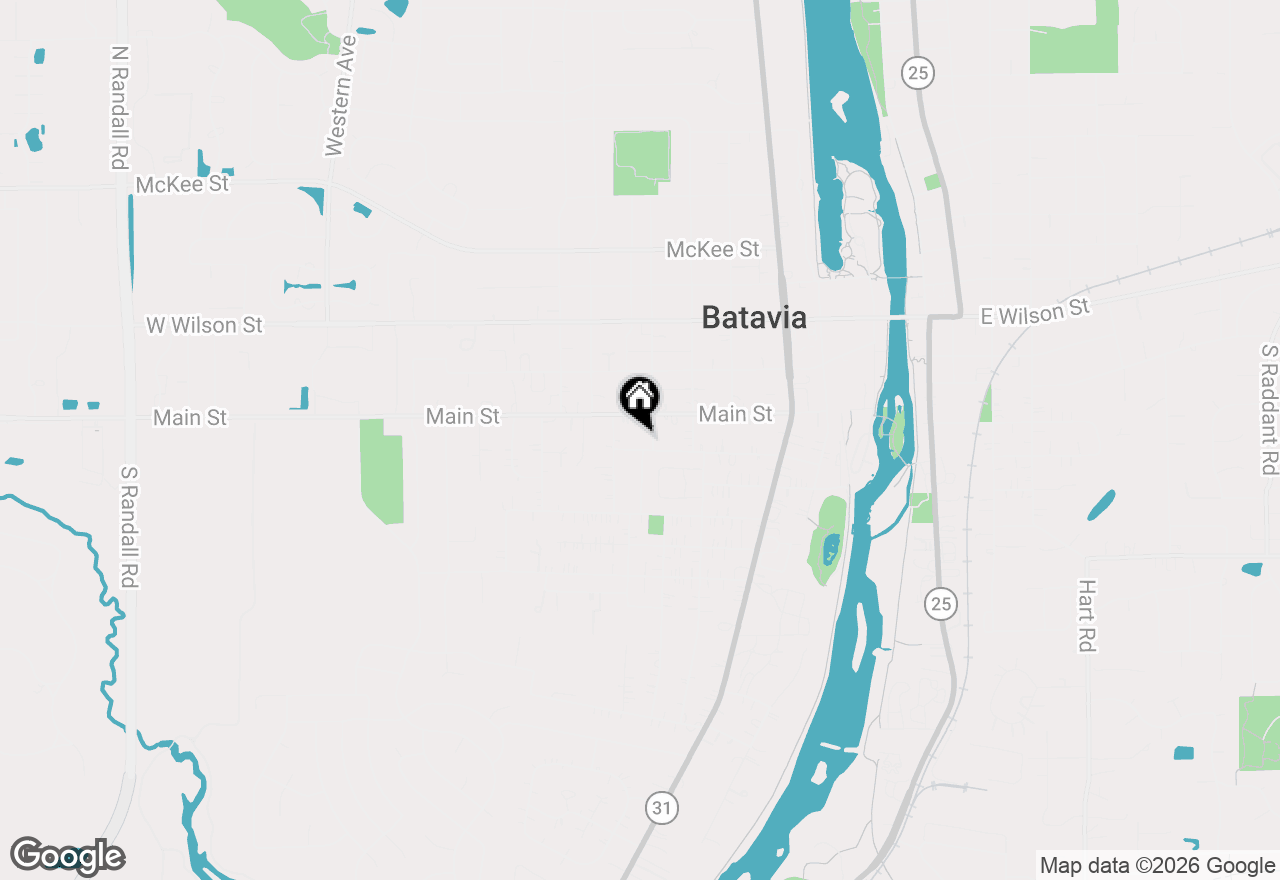 Map of 615 Elm Street, Batavia, IL 60510