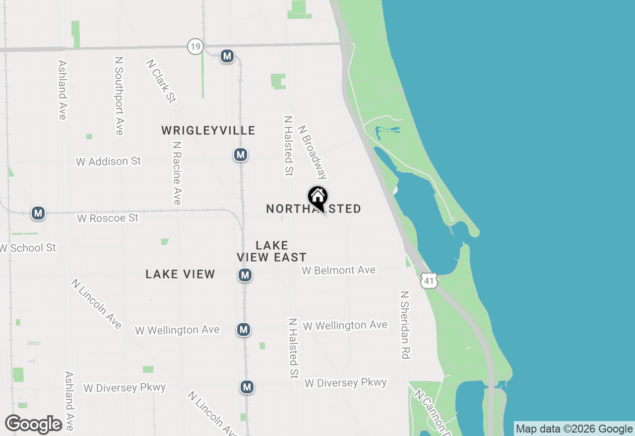 Map of 665 W Roscoe Street #G, Chicago, IL 60657