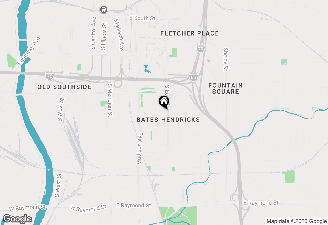Map of 434 Parkway Avenue, Indianapolis, IN 46225