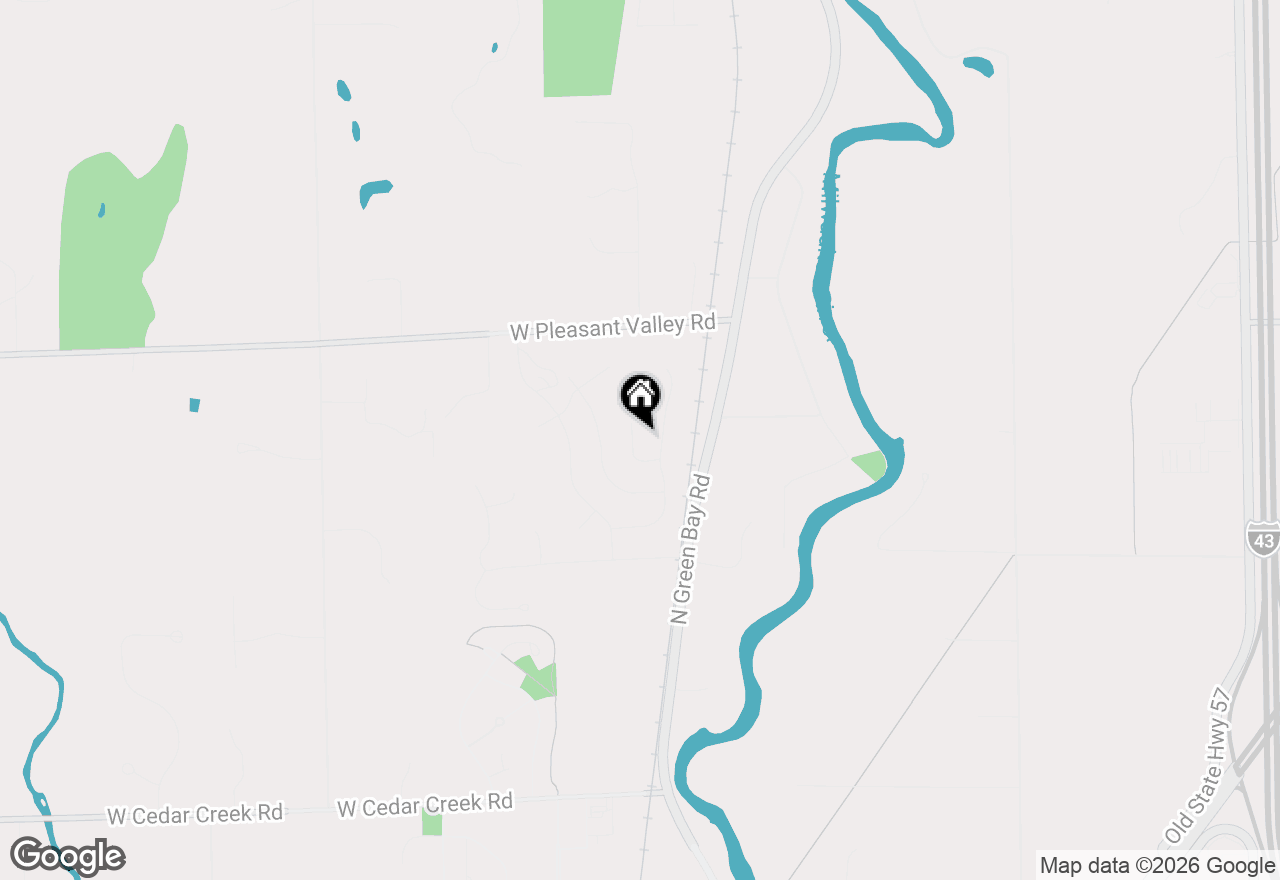 Map of 184 Winterberry Ln, Grafton, WI 53024