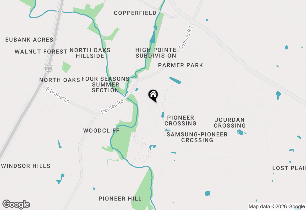 Map of 1602 Tun Tavern Trl, Austin, TX 78754