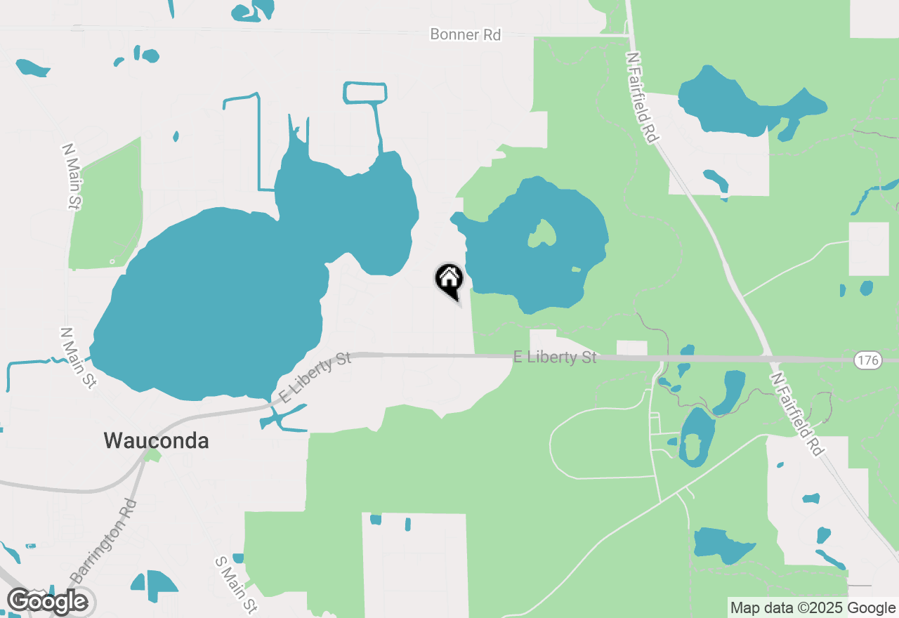 Map of 415 Woodland Avenue, Wauconda, IL 60084