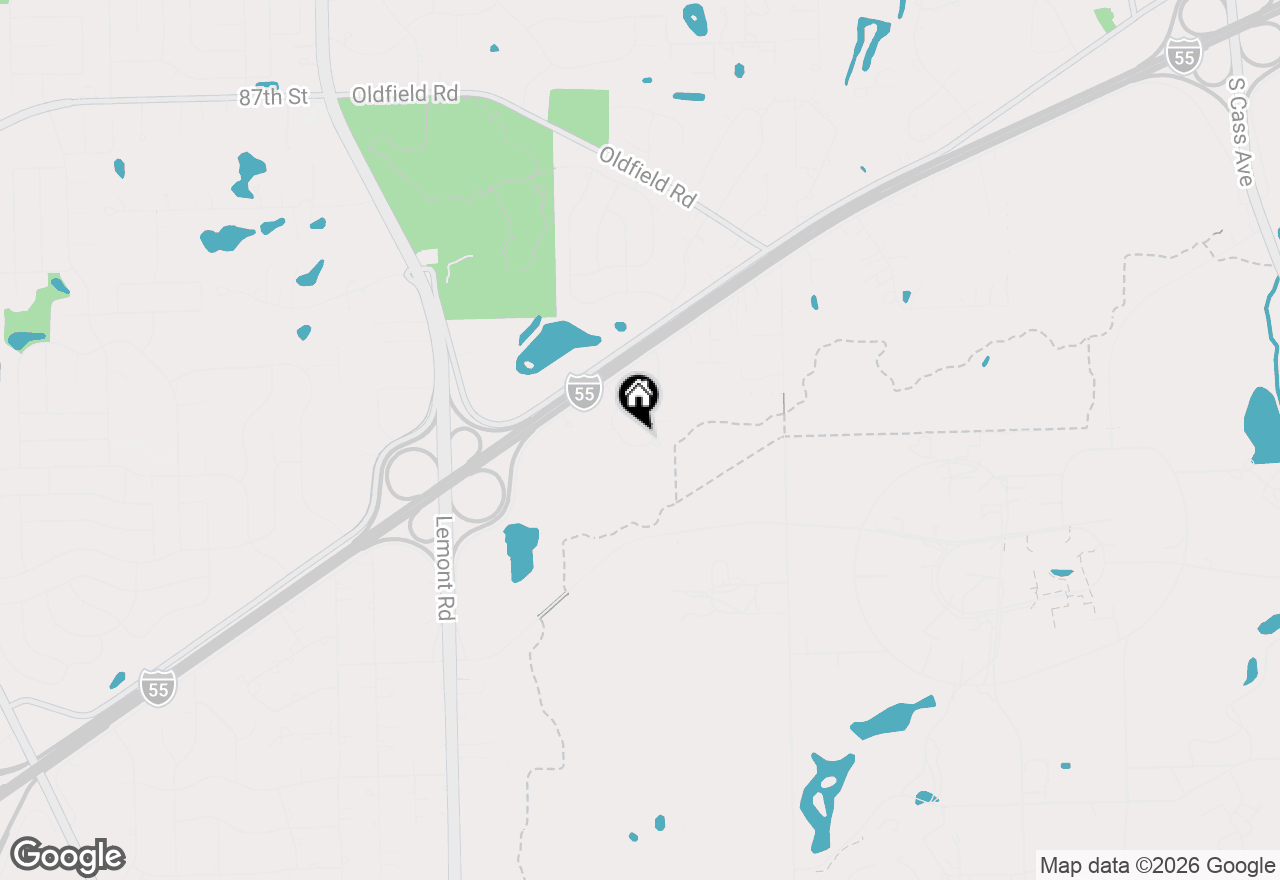 Map of 9334 Waterfall Glen Boulevard, Darien, IL 60561