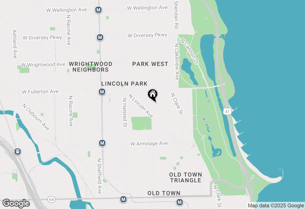 Map of 555 W Belden Avenue, Chicago, IL 60614