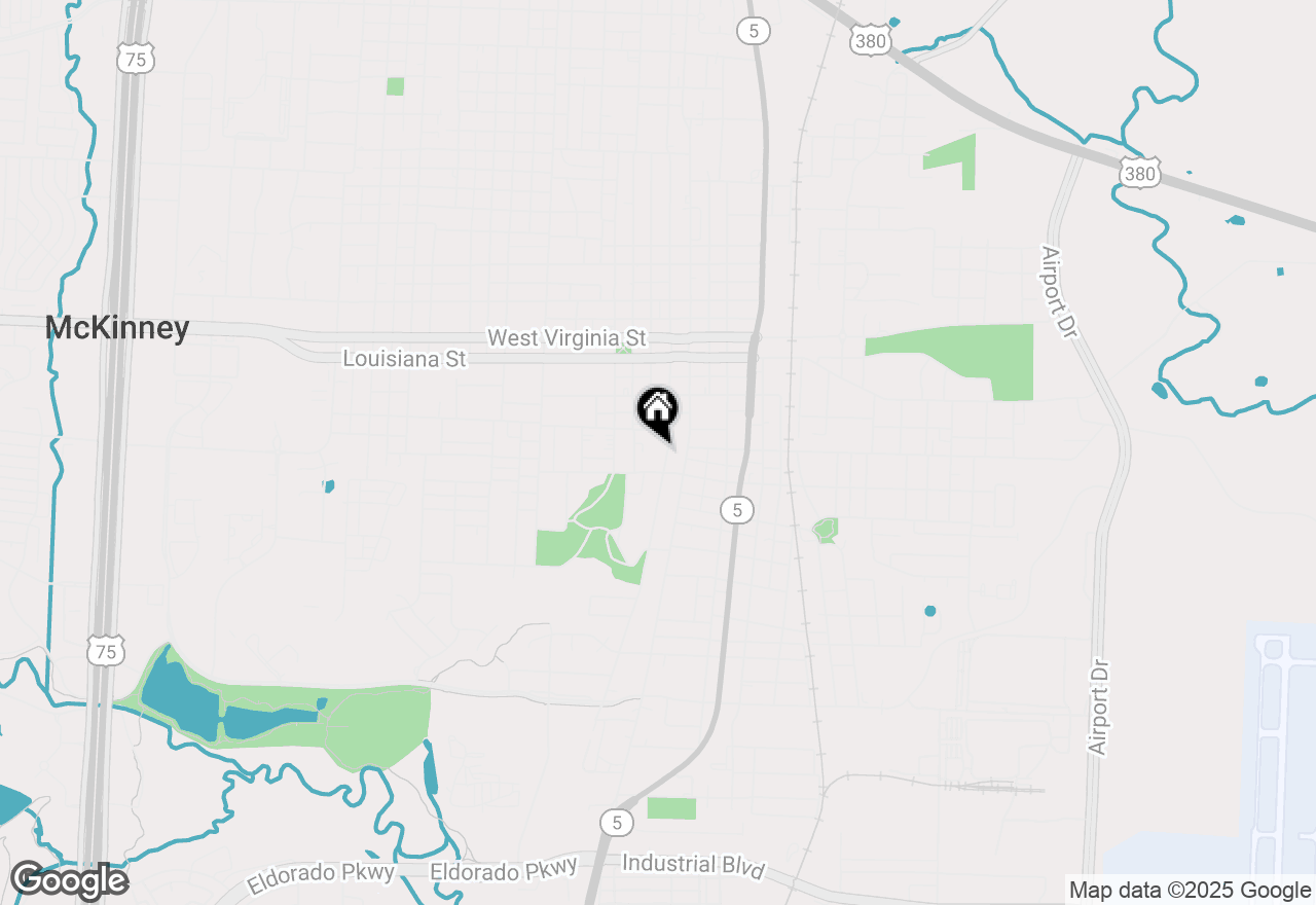 Map of 322 S Kentucky Street, Mckinney, TX 75069