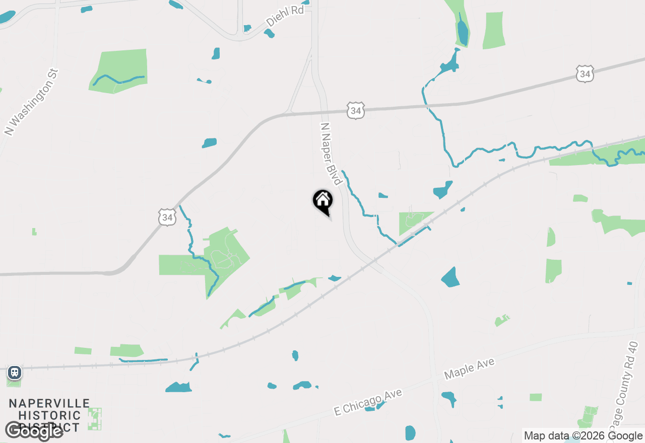 Map of 5S571 S Tuthill Road, Naperville, IL 60563