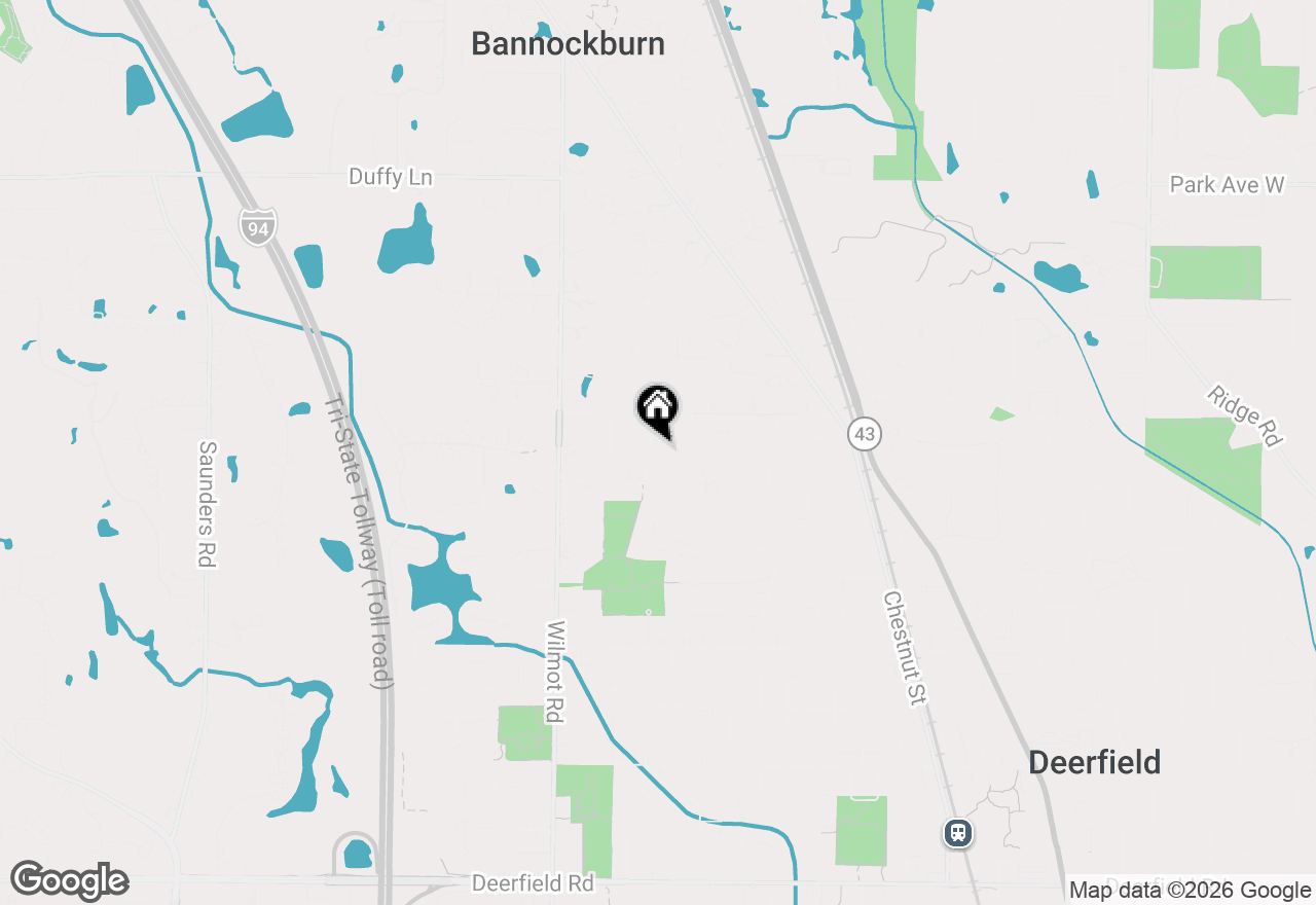 Map of 1533 Crabtree Lane, Deerfield, IL 60015