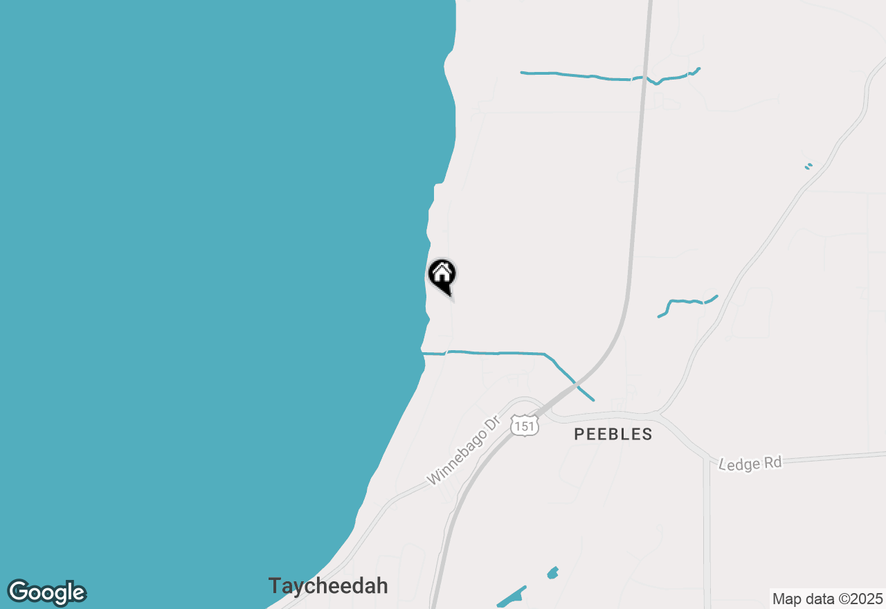 Map of N7762 Sandy Beach Rd, Taycheedah, WI 54935