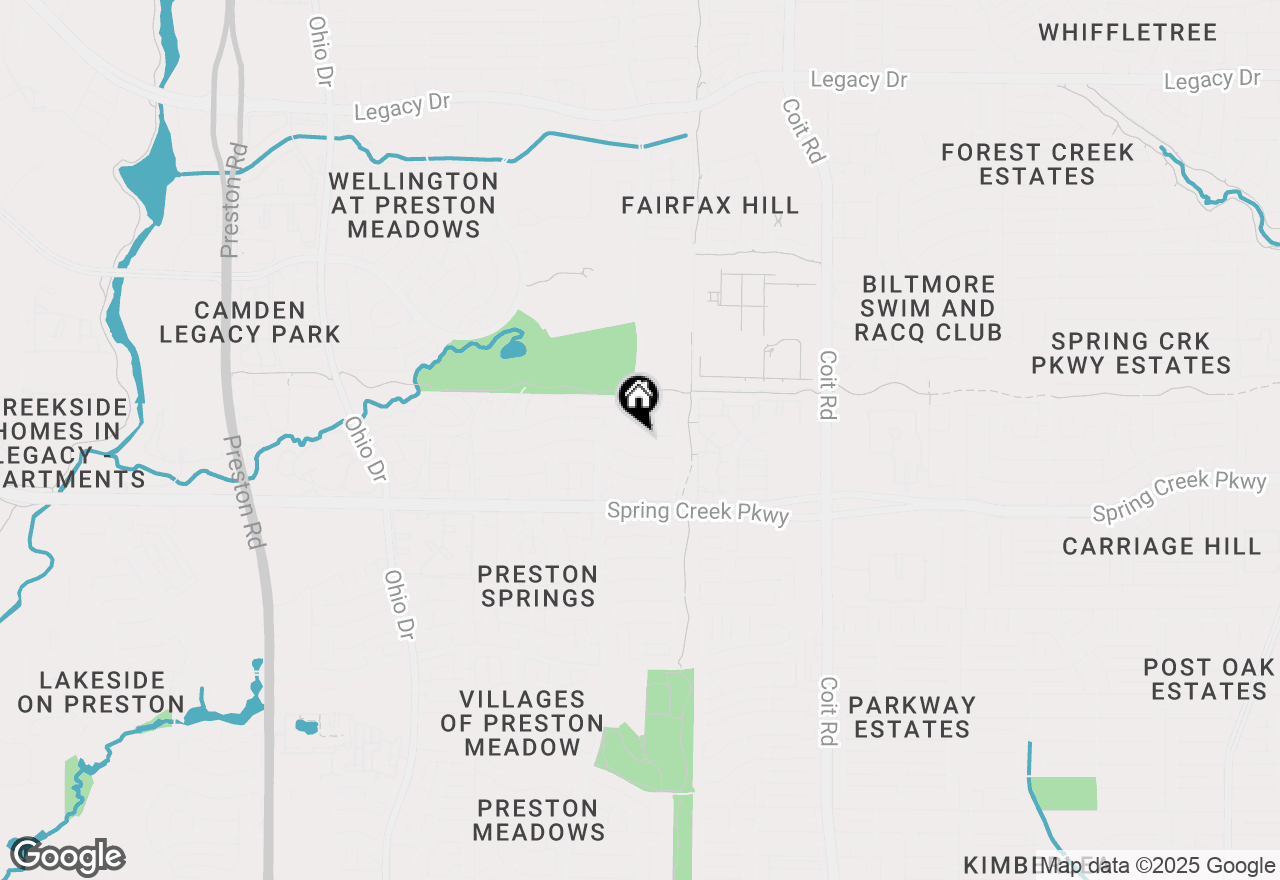 Map of 4405 Crown Ridge Drive, Plano, TX 75024