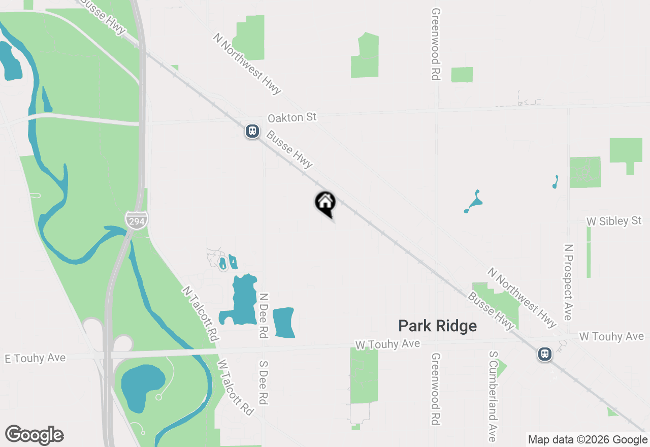 Map of 609 N Hamlin Avenue, Park Ridge, IL 60068