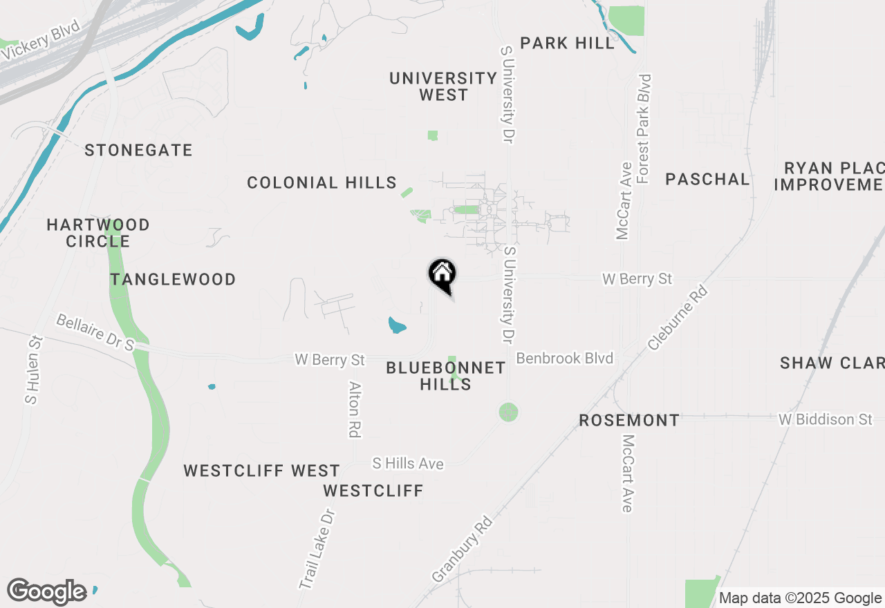 Map of 3129 Stadium Drive, Fort Worth, TX 76109