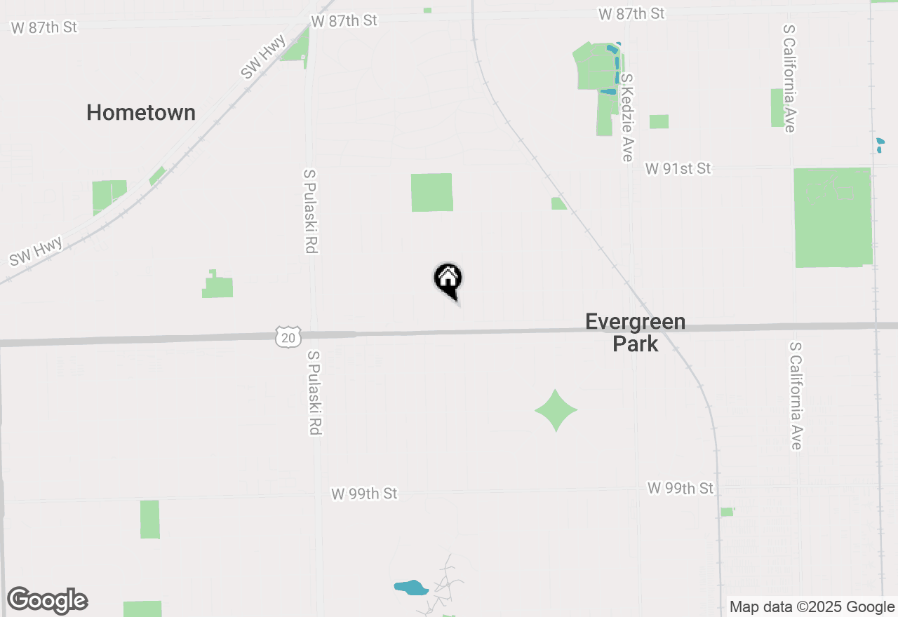 Map of 9426 S Millard Avenue, Evergreen Park, IL 60805