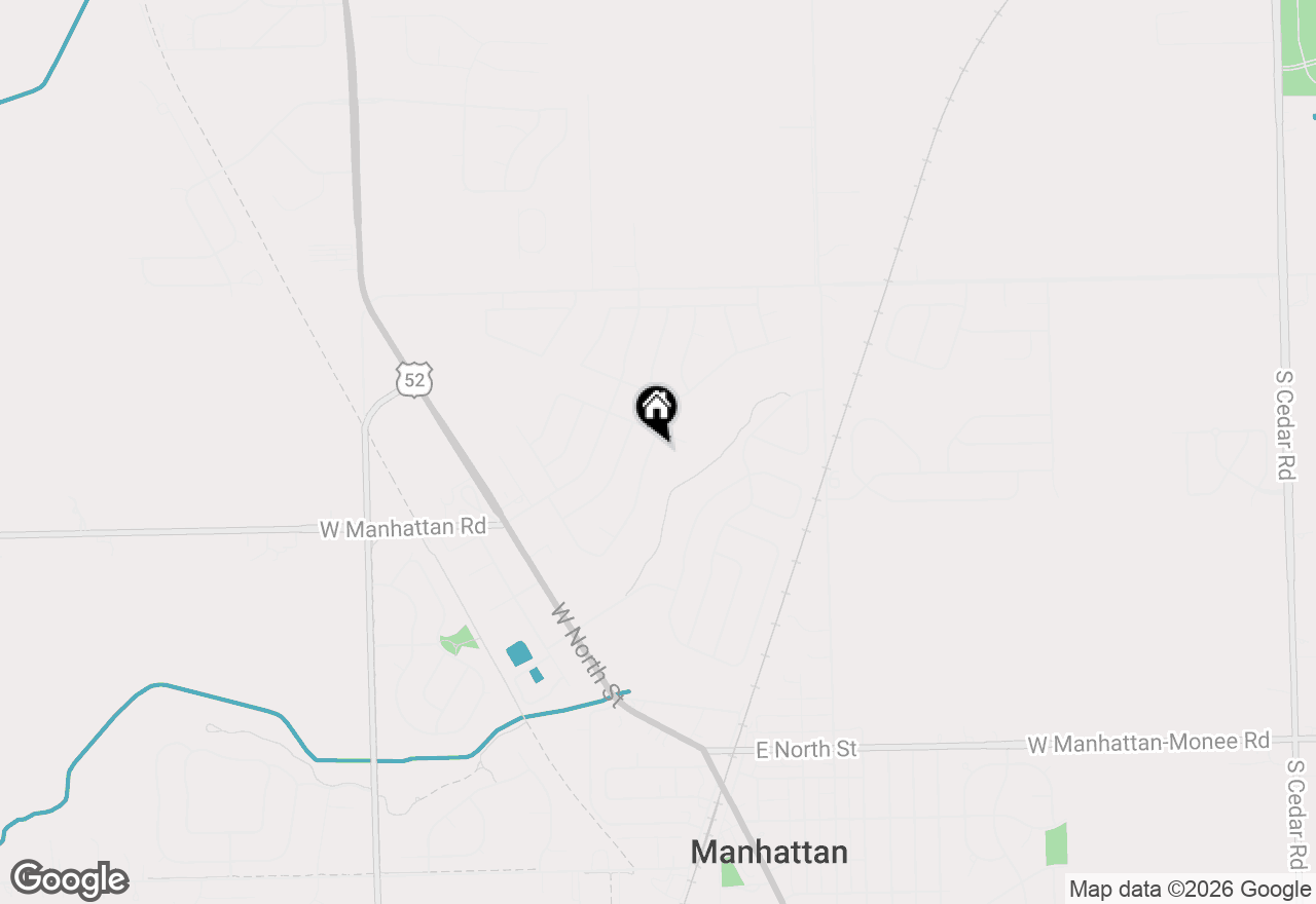 Map of 24951 S Blackthorne Road, Manhattan, IL 60442
