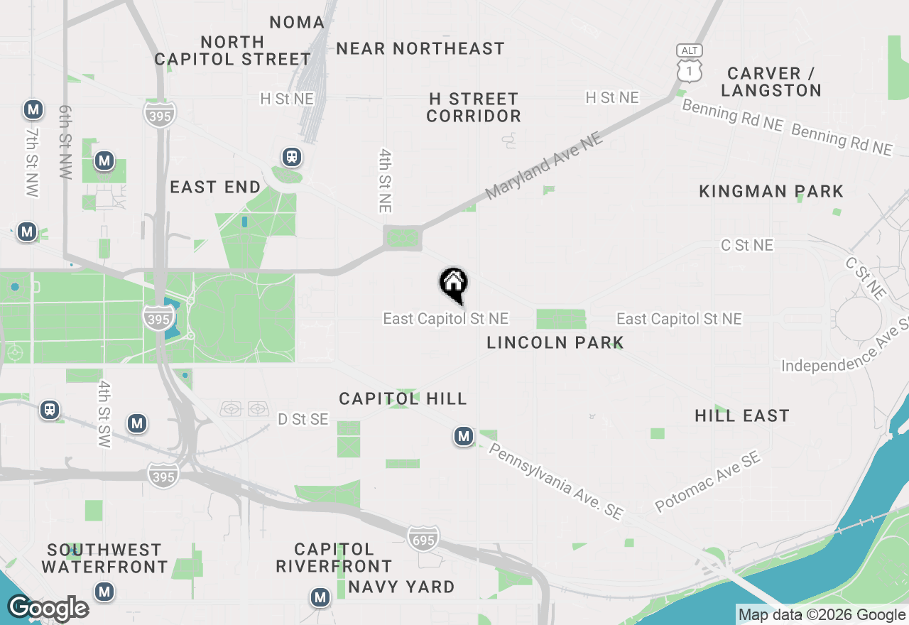 Map of 1432 East Capitol Street Ne #1432, Washington, DC 20003