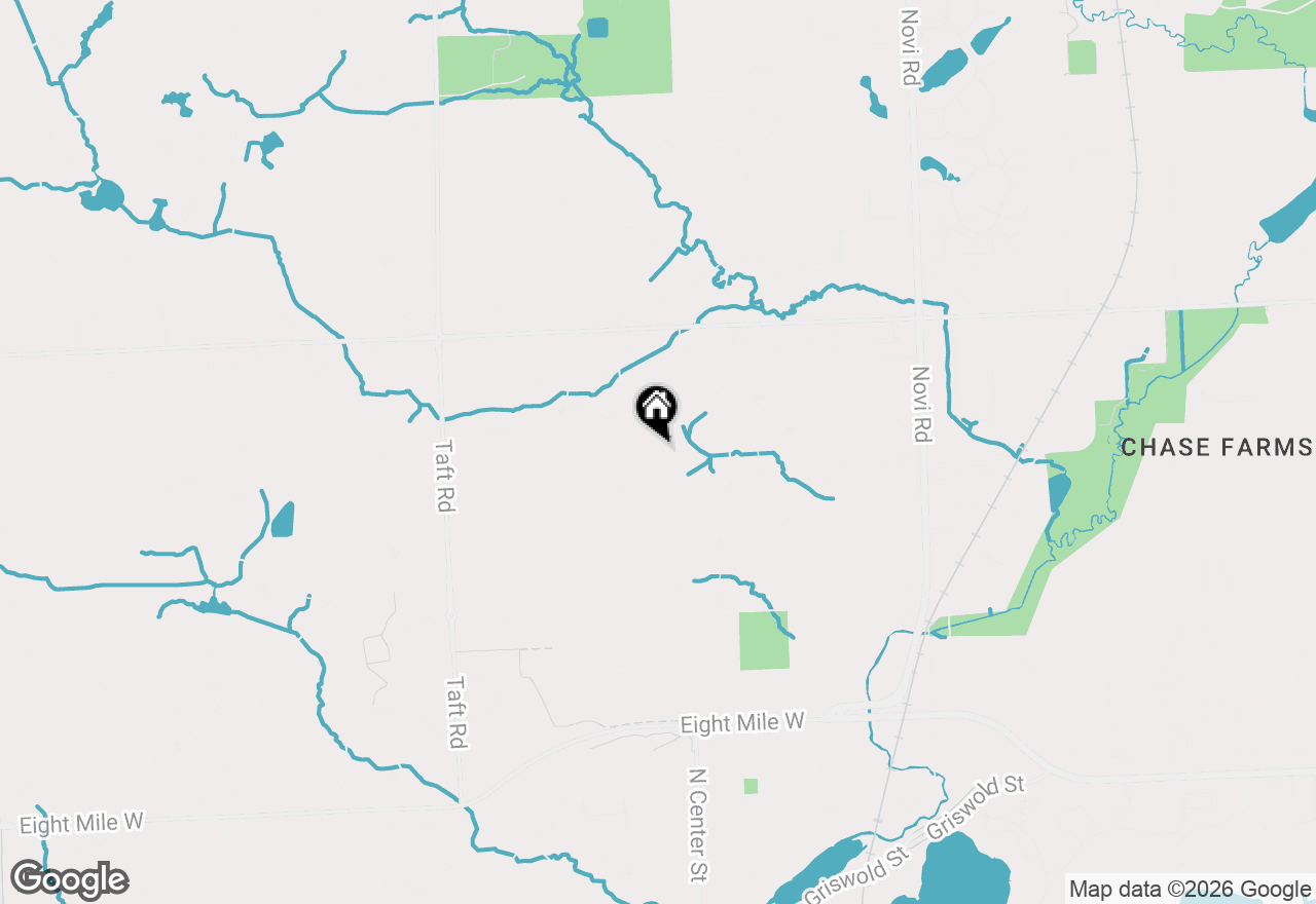 Map of 21865 N Center Street, Northville, MI 48167