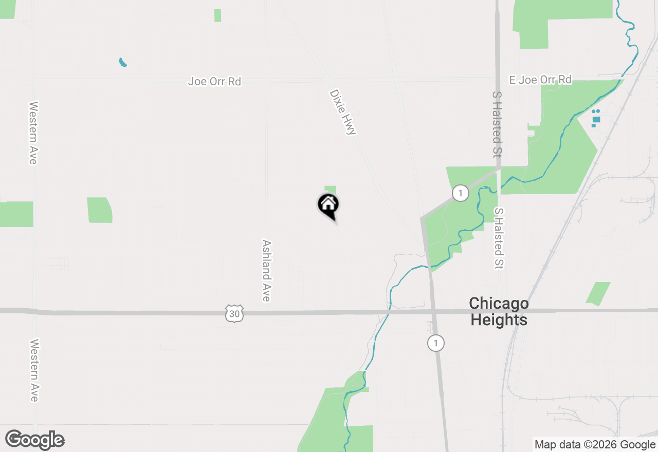Map of 1106 Wallace Court, Chicago Heights, IL 60411