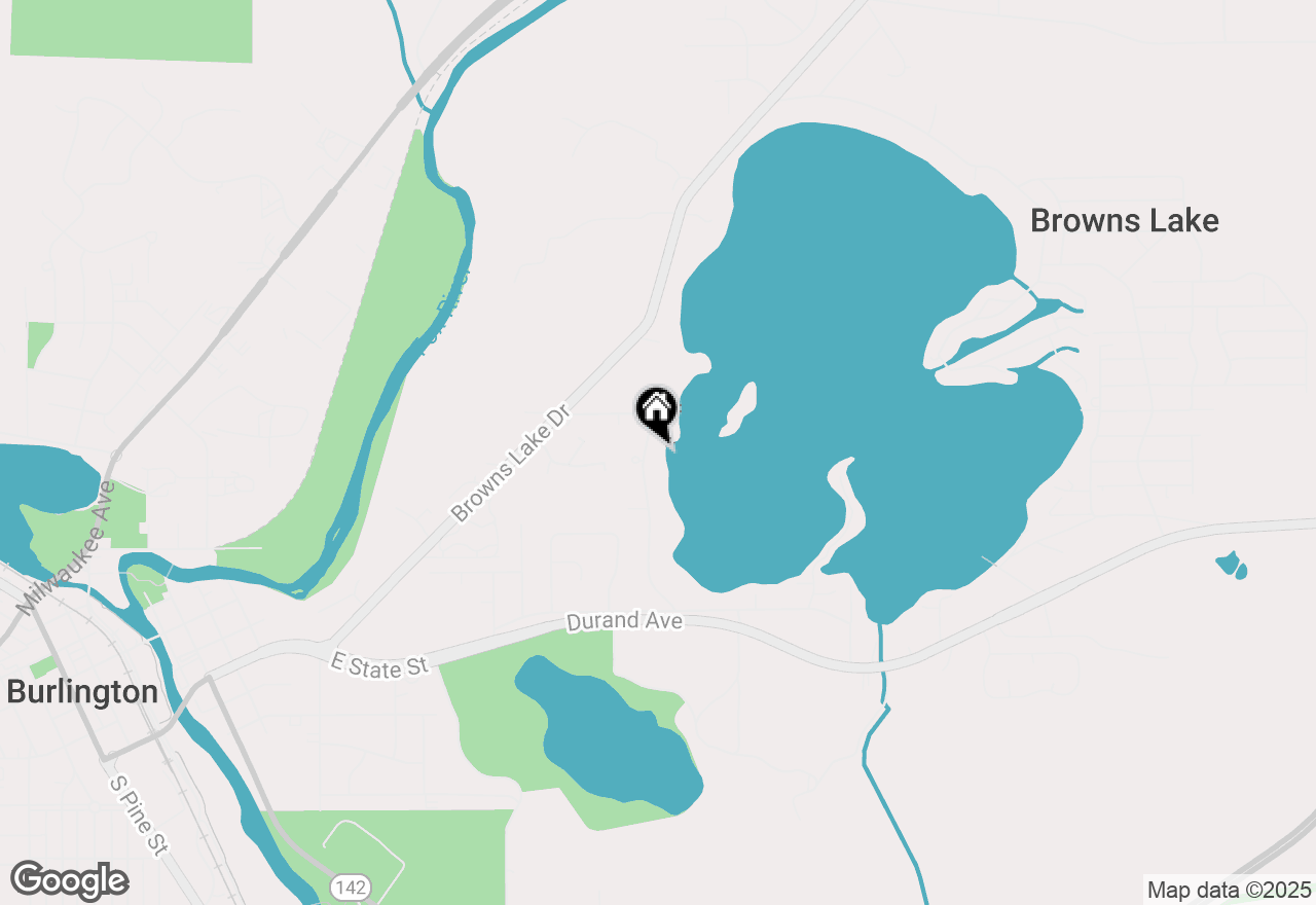 Map of 3711 Lake St, Burlington, WI 53105