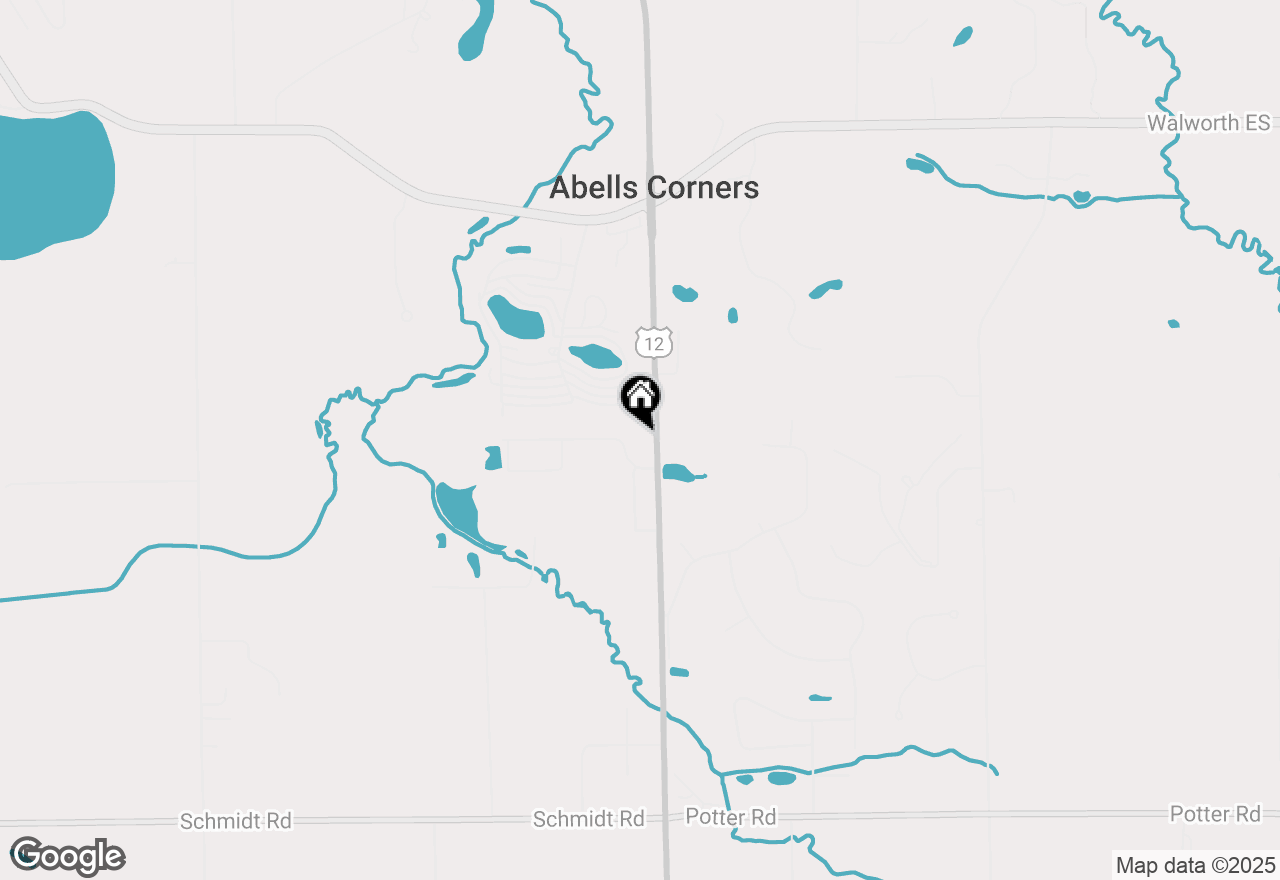 Map of 10 W Evergreen Pkwy, Elkhorn, WI 53121