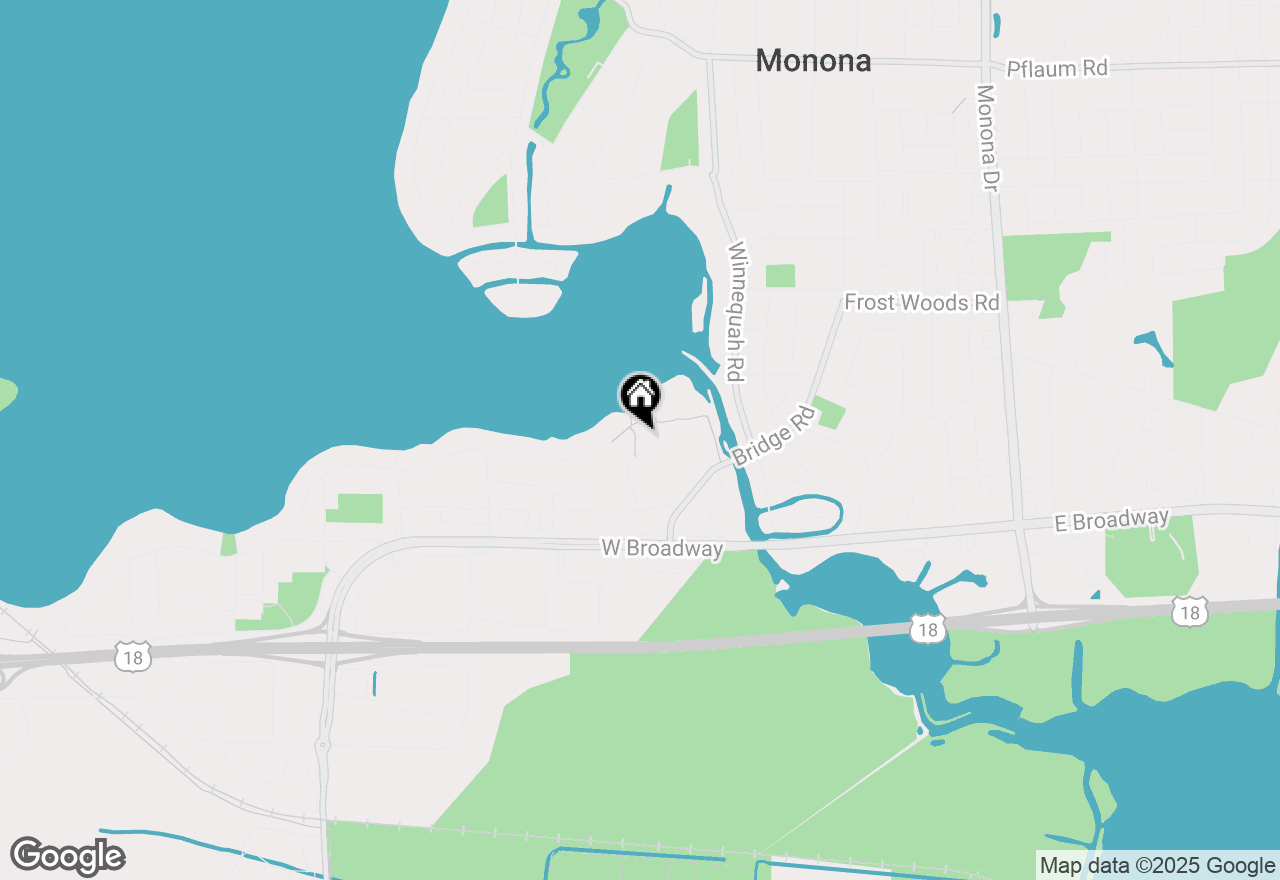 Map of 54 Waunona Woods Ct, Madison, WI 53713