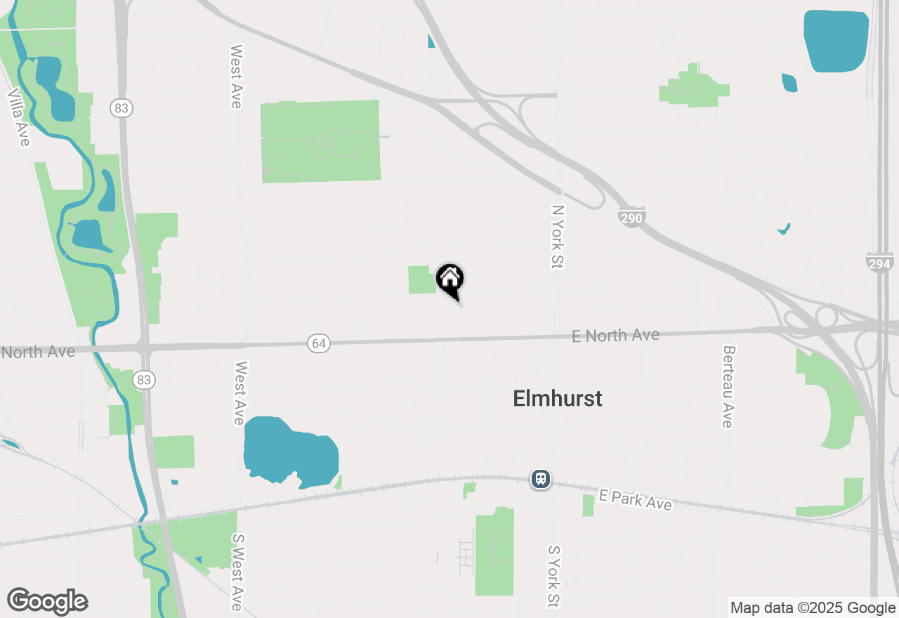 Map of 314 N Elm Avenue, Elmhurst, IL 60126