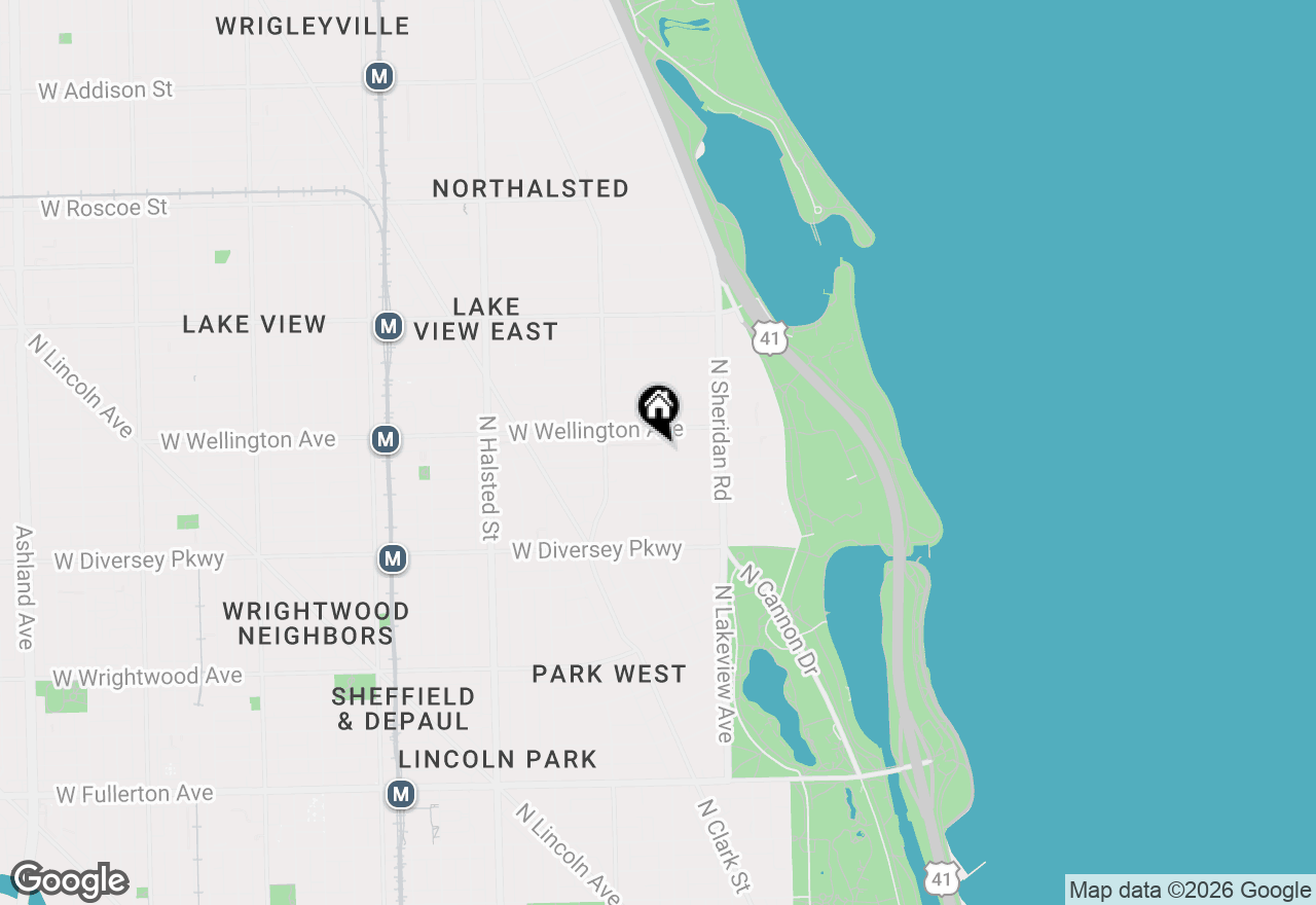 Map of 2948 N Pine Grove Avenue #2, Chicago, IL 60657