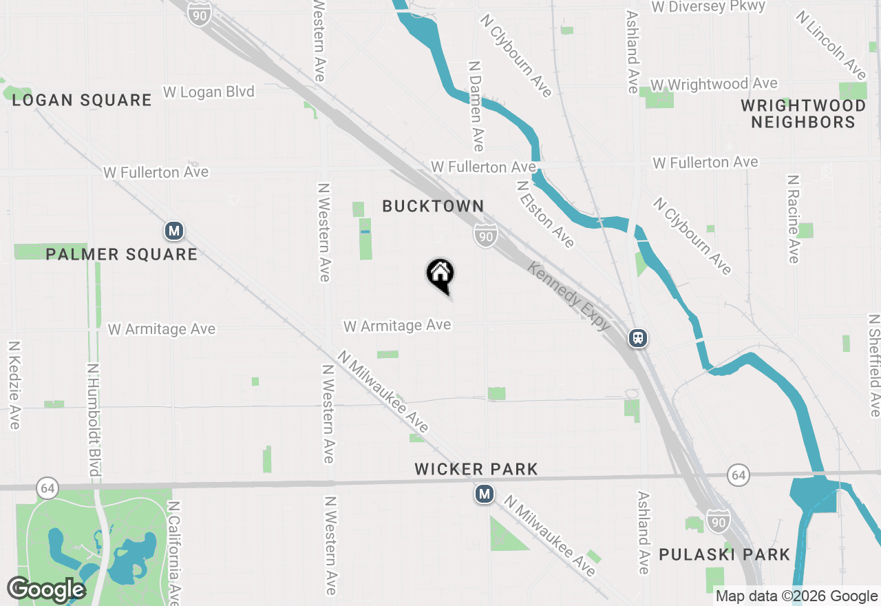 Map of 2030 N Hoyne Avenue, Chicago, IL 60647