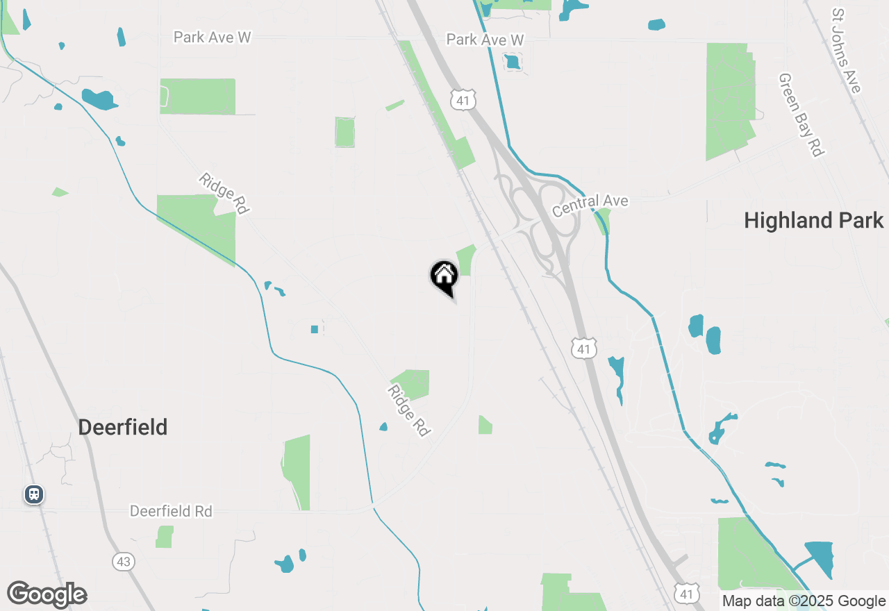 Map of 1325 Ferndale Avenue, Highland Park, IL 60035