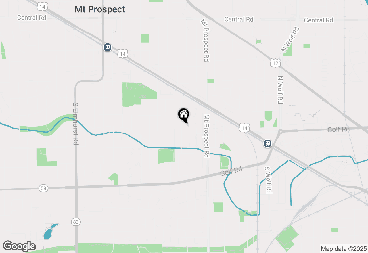 Map of 611 S George Street, Mount Prospect, IL 60056