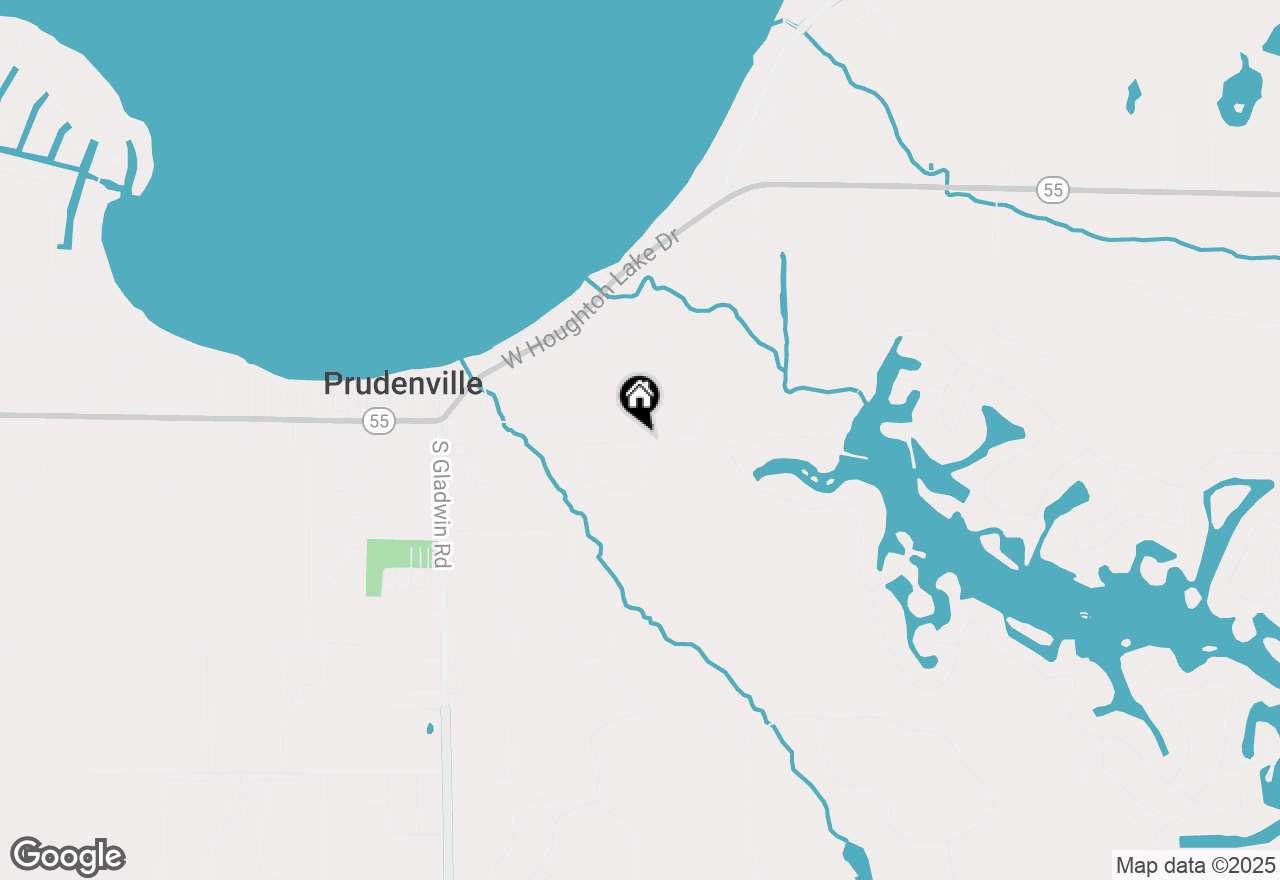 Map of XXX Indian Oaks Lot 1, Prudenville, MI 48651